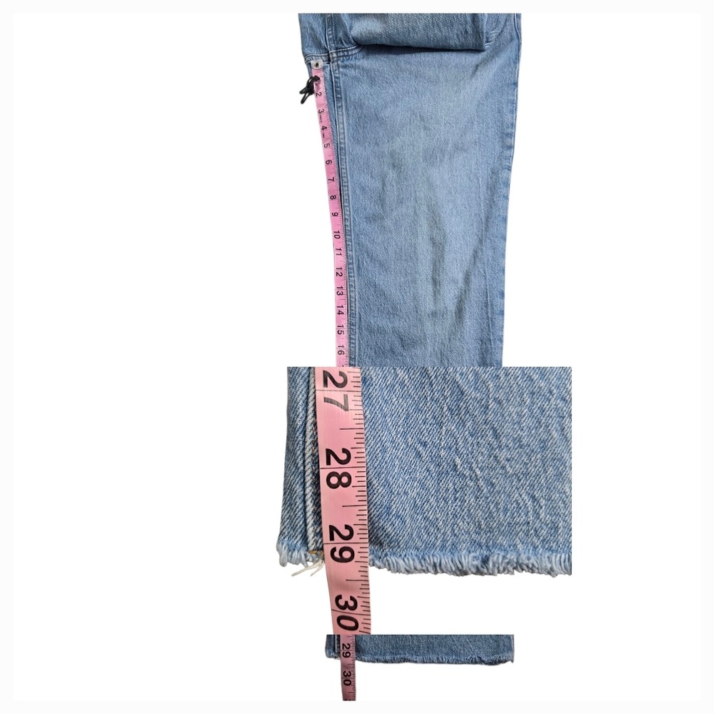 Abercrombie & Fitch Women Sz 28 The 90s Straight Mid-Rise Medium Wash Denim Jean - Picture 14 of 15